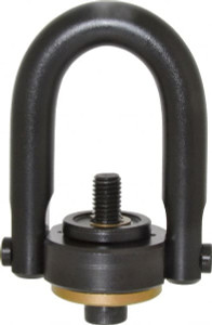 Jergens 2,500 Lb Load Capacity Safety Engineered Center Pull Hoist Ring 28 Ft/Lb Torque, 1/2 - 13 Thread, 4140 Alloy Steel, Black Oxide Finish 23411 - 82501248