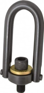 Jergens 5,000 Lb Load Capacity Safety Engineered Center Pull Hoist Ring 100 Ft/Lb Torque, 3/4 - 10 Thread, Alloy Steel 23517 - 90802802