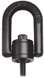 American Drill Bushing 4,000 Lbs. Load Capacity, 3-1/2 Inch Wide x 5.31 Inch High x 2.44 Inch Opening, Extra Duty Center Pull Hoist Ring 5/8-11 Thread Size, 3/4 Inch Thread Length, 1 Inch Radius, 1-1/2 Inch Chuck Height 33612 - 00099390