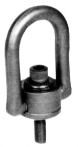 American Drill Bushing 400 kgs. Load Capacity, 58.2 mm Wide x 82 mm High x 38-1/2 mm Opening, Extra Duty Center Pull Hoist Ring M8 x 1-1/4 Thread Size, 21 mm Thread Length, 16-1/2 mm Radius, 11.1 mm Pin Length 34214 - 00950238