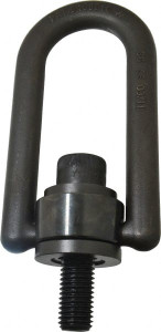 American Drill Bushing 5,000 Lbs. Load Capacity, 3-1/2 Inch Wide x 6.87 Inch High x 3.87 Inch Opening, Extra Duty Center Pull Hoist Ring 3/4-10 Thread Size, 1-1/2 Inch Thread Length, 1 Inch Radius, 1-1/2 Inch Chuck Height 33717 - 48716096