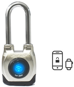 eGeeTouch® Electronic Weatherproof Smart-Padlock, Long Shackle - 5-02202-94