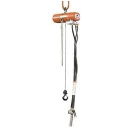 CM 250 Lb Load Limit, 10 ft. Max Height Air Chain Hoist 34 SCFM at 90 PSI, 31 FPM Lift Speed, 12-5/8" Min Headroom, Pendant Control 2178 - 04713905