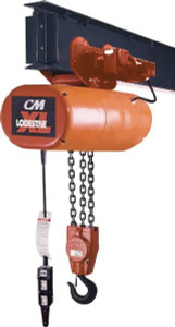 CM 5 Ton Capacity 12 FPM Lift Speed 230/460V Electric Hoist with Motorized Trolley 15 ft. Max Lift, 33-3/4" Min Headroom, 2 Chains, Single Lift Speed 5283M15 - 41846858