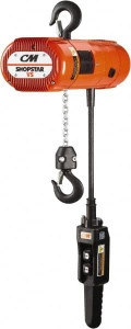 CM 1,000 Lb Capacity 0 to 20 FPM Lift Speed Electric Chain Hoist 10 ft. Max Lift, 2 Chains, Variable Lift Speed VS1000A3 - 50567254