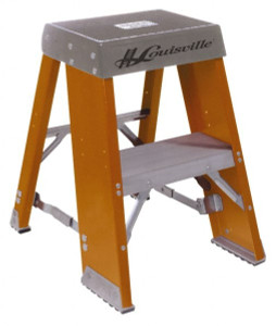 Louisville Ladder 2 Steps, 2 ft. High, Type IA Rating, Fiberglass Step Stand 300 Lb Capacity, 17-11/16" Base Width FY8002 - 00236463
