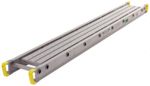 Werner 12 ft. Long x 28" Wide Aluminum Stage 500 Lb Load Limit, 4" Deep, 1-3/8" Flange Side Rail 2712 - 89406383