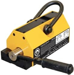 Mag-Mate 1,600 Lb Load Capacity, Magnetic Lifter 8-7/8" High x 4-7/8" Wide, 4" Head/Holder Diam, 2 Poles, For Use with Flat & Round Ferrous Metal PNL1600 - 67077594