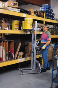 Made in USA 200 Lb Capacity, 67" Lift Height, Winch Platform Base Manually Operated Lift LL 5.5 W/PNEU - 09051335