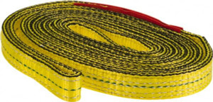 Lift-All 8 ft. Long x 1" Wide, 4,800 Lb Vertical Capacity, 2 Ply, Nylon Web Sling 3,800 Lb Choker Capacity, Yellow EN2601DX8 - 01137561