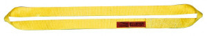 Lift-All 5 ft. Long x 3" Wide, 11,700 Lb Vertical Capacity, 2 Ply, Nylon Web Sling 9,400 Lb Choker Capacity, Yellow EN2603DX5 - 01137868