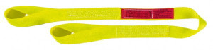 Lift-All 3 ft. Long x 1" Wide, 1,200 Lb Vertical Capacity, 1 Ply, Nylon Web Sling 950 Lb Choker Capacity, Yellow EE1601NFX3 - 06089569