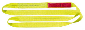 Lift-All 18 ft. Long x 2" Wide, 6,400 Lb Vertical Capacity, 1 Ply, Polyester Web Sling 5,000 Lb Choker Capacity, Yellow EN1802DX18 - 86979853