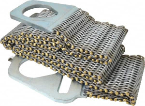 Lift-All 8 ft. Long x 6" Wide, 7,200 Lb Vertical Capacity, Steel Web Sling 7,200 Lb Choker Capacity 6T110X8 - 89751416