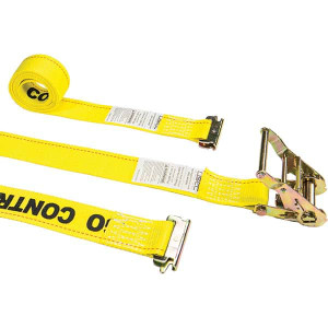 US Cargo Control Slings & Tiedowns (Load-Rated), Type: Ratchet Tie Down, Width (Inch): 2, Load Capacity (Lb.): 1467.000, Material: Polyester, Strap Type: Ratchet Strap, Type of Hook: J Hook 5312SEF-Y - 31423940