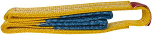 Value Collection 3 ft. Long x 1" Wide, 1,600 Lb Vertical Capacity, 1 Ply, Polyester Web Sling 1,250 Lb Choker Capacity, with Eye & Eye (Flat) WS-MH-SLNG1-108 - 43681204