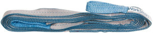 Value Collection 20 ft. Long x 1" Wide, 1,600 Lb Vertical Capacity, 1 Ply, Polyester Web Sling 1,250 Lb Choker Capacity, with Eye & Eye (Flat) WS-MH-SLNG1-244 - 43682673