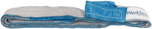 Value Collection 6 ft. Long x 2" Wide, 6,400 Lb Vertical Capacity, 2 Ply, Polyester Web Sling 5,000 Lb Choker Capacity, Silver (Color), with Eye & Eye (Twisted) WS-MH-SLNG1-349 - 43683788