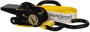 Value Collection 15 ft. Long x 1" Wide, 500 Lb Basket Capacity, 1 Ply, Polyester Web Sling Yellow WS-MH-RTD-021 - 93246981