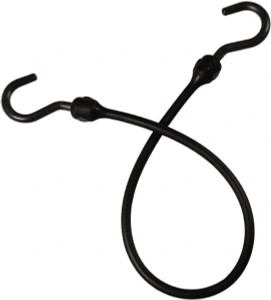 The Better Bungee Bungee Cord with Overmolded Nylon Hook End 12" OAL, Black MBBC12NBK - 49079353