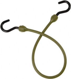 The Better Bungee Bungee Cord with Overmolded Nylon Hook End 24" OAL, Military Green MBBC24NMG - 49079478
