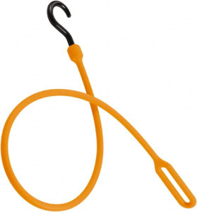 The Perfect Bungee Loop End Bungee Cord with Molded Nylon Hook End 30" OAL, Safety Orange PCLE30NG - 54645338