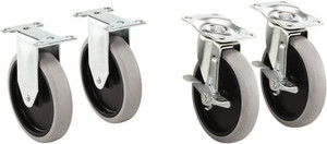 Rubbermaid 5-11/16" Long x 2-9/16" Wide x 5-13/16" High, Cart Replacement Casters Use with RCP Heavy Duty Adaptable Carts (1997206, 1997207, 1997208, 1997209) 1997371 - 39656293