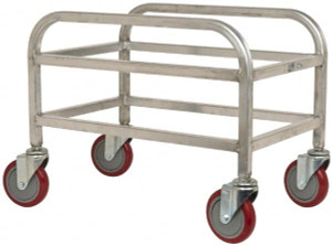 Winholt 16" Wide x 24" Long x 19" High Tote Cart Aluminum, Gray, 1 Slot, 1 Tote 104176 - 89804512