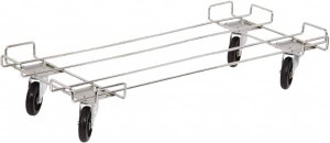 Quantum Storage Systems 400 Lb Capacity Chrome Dolly 48" Long x 20" Wide x 6" High, 5" Wheels M2048BD - 30082739