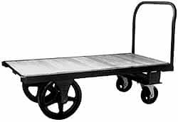Fairbanks 4,000 Lb Capacity Steel Platform Truck 48" Long x 27" Wide, 16 & 8" Diam Casters HQ2748RT-411 - 89743108