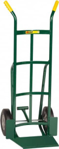 Little Giant 800 Lb Capacity 49" OAH Hand Truck 13-1/2 x 16" Base Plate, Dual Handle, Steel, Solid Rubber Wheels TF-362-10 - 55935241