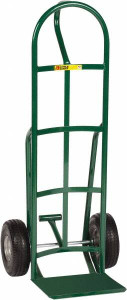 Little Giant 800 Lb Capacity 49" OAH Hand Truck 12 x 14" Base Plate, Loop Handle, Steel, Flat-Free Microcellular Foam Wheels TF-240-10FF - 55935266