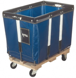 Royal Basket Trucks 48" Long x 32" Wide x 36" High, Blue Vinyl Replacement Liner Use with Royal - 20 Bushel Capacity Basket Trucks R20BBXLNN - 01464809