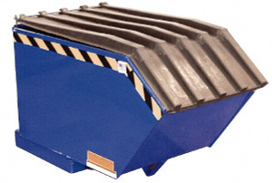 Vestil Heavy-Duty Virgin Black Polyethylene Self-Dumping Hopper Poly Lid PLID-H-50 - 65177396