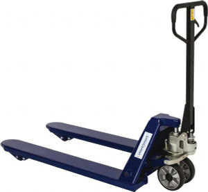 Value Collection 5,500 Lb Capacity, 6-1/2" Lift 4-Directional Pallet Truck 3-3/8" Min Lift Height, 48" Fork Length x 27" Fork Width, 27" Overall Width WS-MH-PALL-015 - 42032813