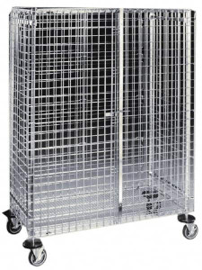 Metro 900 Lb Capacity 2-Shelf Security Unit 64-3/4" Wide x 67-13/16" High, Steel MQSEC56VE - 66688300