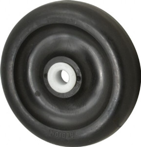 Albion Casters 5" Diam x 1-3/8" Wide, Polyolefin Caster Wheel 450 Lb. Capacity, 1-7/16" Hub Length, 1/2" Axle Diam, Delrin Bearing PB0505108 - 00995589
