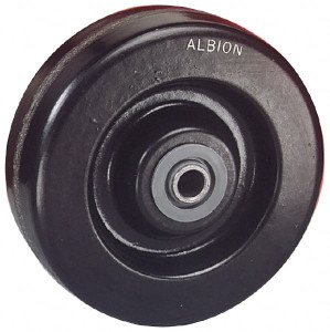 Albion Casters 12" Diam x 4" Wide, Phenolic Caster Wheel 8,000 Lb. Capacity, 4-1/2" Hub Length, 1-1/4" Axle Diam, Tapered Bearing TM1270920 - 00995951