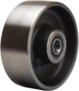 Hamilton Caster 5" Diam x 2" Wide, Forged Steel Caster Wheel 2,000 Lb. Capacity, 2-1/4" Hub Length, 1/2" Axle Diam, Precision Ball Bearing W-5-FSB-1/2 - 52128386