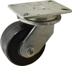 Albion Casters 6" Diam x 3" Wide x 8" OAH Top Plate Mount Swivel Caster Phenolic, 2,000 Lb Capacity, Roller Bearing, 5-1/4 x 7-1/4" Plate 90TM06501S - 75949164 Albion Casters 6" Diam x 3" Wide x 8" OAH Top Plate Mount Swivel Caster Phenolic, 2,000 Lb Capacity, Roller Bearing, 5-1/4 x 7-1/4" Plate 90TM06501S - 75949164