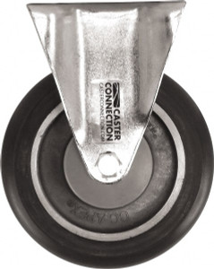 Caster Connection 5" Diam x 1-1/4" Wide x 6-1/4" OAH Top Plate Mount Rigid Caster Polyurethane, 450 Lb Capacity, Sealed Precision Ball Bearing, 2-3/8 x 3-5/8" Plate CDP-MSC-139 - 49080906