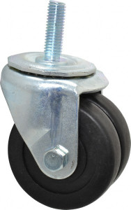 ER Wagner 3" Diam x 13/16" Wide x 3-3/4" OAH Stem Mount Standard Caster Hard Rubber, 350 Lb Capacity, Delrin Bearing, 1/2-13 x 1-1/2" Threaded Stem 1F5903709000110 - 01507953 ER Wagner 3" Diam x 13/16" Wide x 3-3/4" OAH Stem Mount Standard Caster Hard Rubber, 350 Lb Capacity, Delrin Bearing, 1/2-13 x 1-1/2" Threaded Stem 1F5903709000110 - 01507953