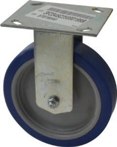 ER Wagner 6" Diam x 1-1/2" Wide x 7-3/8" OAH Top Plate Mount Rigid Caster Polyurethane, 450 Lb Capacity, Roller Bearing, 3-3/4 x 4-5/8" Plate 3F2346C25000199 - 57078040 ER Wagner 6" Diam x 1-1/2" Wide x 7-3/8" OAH Top Plate Mount Rigid Caster Polyurethane, 450 Lb Capacity, Roller Bearing, 3-3/4 x 4-5/8" Plate 3F2346C25000199 - 57078040