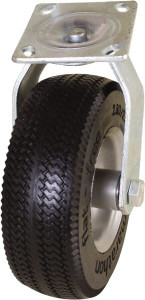 Marathon Industries 8" Diam x 3-19/64" Wide x 10" OAH Top Plate Mount Swivel Caster Polyurethane, 275 Lb Capacity, 4 x 4-1/2" Plate 00316 - 60958451