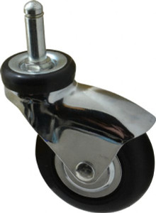 Shepherd Caster 3" Diam x 15/16" Wide x 3-7/8" OAH Stem Mount Swivel Caster Neoprene, 110 Lb Capacity, Precision Ball Bearing, 7/16 x 1-7/16" Friction Stem 103213 - 74582826