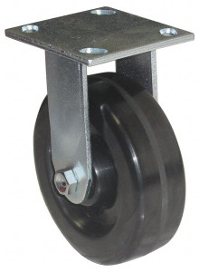 Value Collection 4" Diam x 1-1/2" Wide x 5-5/8" OAH Top Plate Mount Rigid Caster Phenolic, 600 Lb Capacity, Roller Bearing, 4 x 4-1/2" Plate GMC-SH-0067 - 02277192