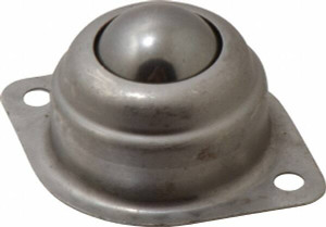 Value Collection 1 Inch Diameter, Oval, Stainless Steel Ball Transfer 1.1875 Inch Mount Height, 125 Lb. Capacity 4230-38 - 00290692