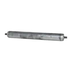 Made in USA Replacement Conveyor Roller for 28 Inches Between Frame 1.9 Inch Diameter, 7/16 Inch Axle, Galvanized Steel Finish, 14 Gage DG27.75 - 66065145