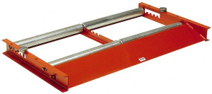 Made in USA 48 Inches Max Width Reel Winder Roller Stand 3,000 Lbs. Load Limit, 2 Reel Limit, 28 Inches Long x 52 Inches Wide x 4 Inches High, Structural Channel Frame with 6 Roller Positions RW2 - 48553440