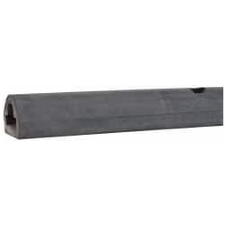 Value Collection Synthetic Rubber Extruded Half-Oval Fender Bumper 36" Wide x 2" High, 2" Projection, 0.39" Bolt Hole Diam RBD236 - 51380269